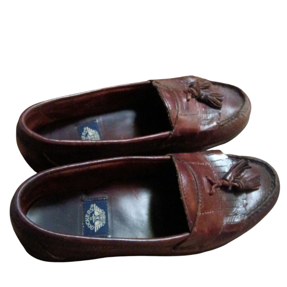 Dockers Brown Leather Kilty Tassel Loafers Men's Size 8.5M